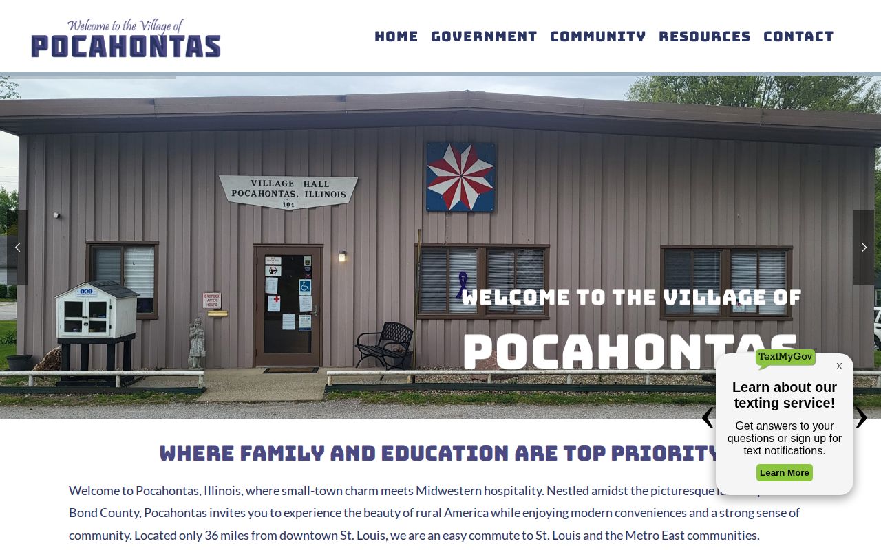 Village of Pocahontas official source for recent arrest record routing